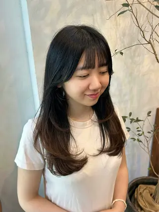 ロング 海奈 メンズカットのヘアスタイル