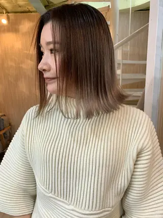 ミディアム カラー ヘアアレンジ nico【代表】 市川　拓也のヘアスタイル