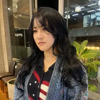 ロング カラー 透けるカラー 🫧かふうのヘアスタイル