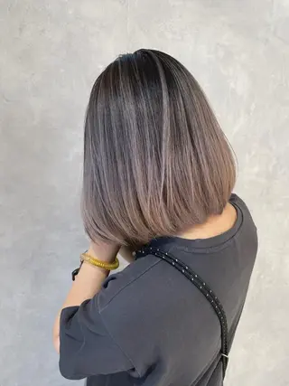 ミディアム カラー 美髪カラー✨本間 貴広のヘアスタイル