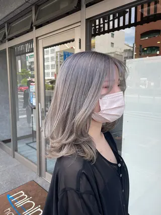 セミロング カラー 🫧ヒシダアキ taboo.i🫧のヘアスタイル