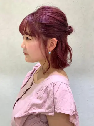 ショート カラー ヘアアレンジ ayumi🌈 インナーカラー🌈のヘアスタイル