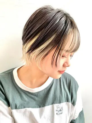 ショート 🍀ケアブリーチ カラー🍀坂井のヘアスタイル