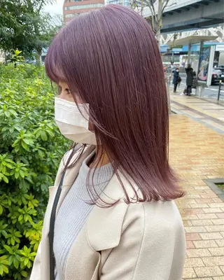 ミディアム カラー 🧡色落ちまで2度綺 麗なカラー🧡ヨシキのヘアスタイル