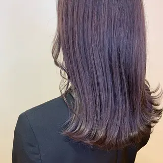 ミディアム カラー 和田 楓のヘアスタイル