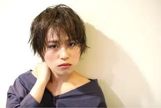 ショート 縮毛矯正/ 髪質改善 /ショート　圍　崇行のヘアスタイル