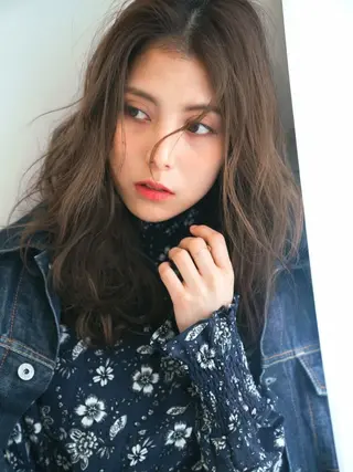 ミディアム カラー パーマ ✨落ち着いた接客 💡高橋優也💡のヘアスタイル