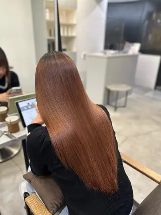 ロング パーマ ハイトーンカラー が絶対可愛い✨泰聖✨のヘアスタイル