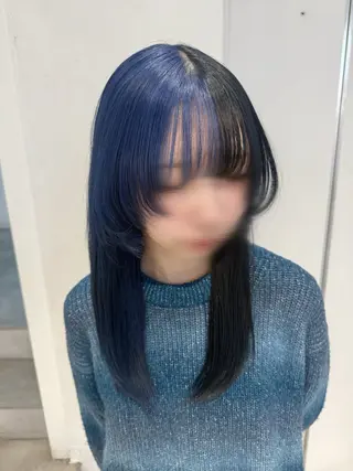 ミディアム カラー ハイトーン/デザイン 🪐·˚⌖MIHOのヘアスタイル