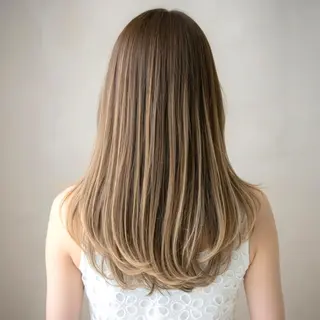 セミロング インナーカラー◆ ダブルカラー◆　上原のヘアスタイル