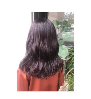 ロング カラー あらい なつみのヘアスタイル