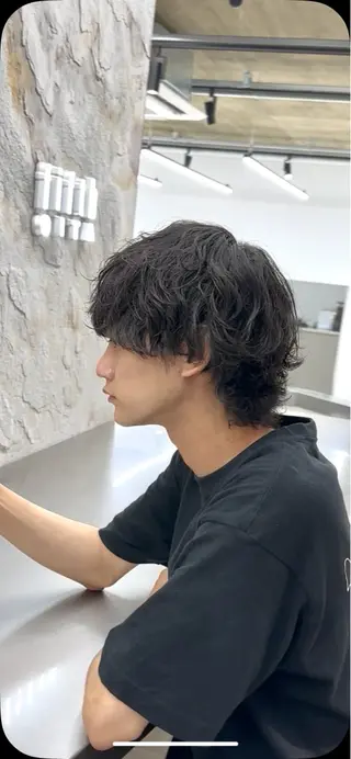 ショート パーマ メンズ fifth_Oita 安藤海哉のヘアスタイル