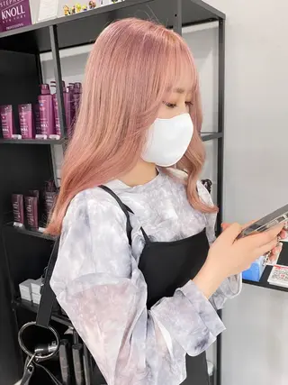 ロング カラー ヘアアレンジ 🌷FUKA🌷 まろやかハイトーンのヘアスタイル