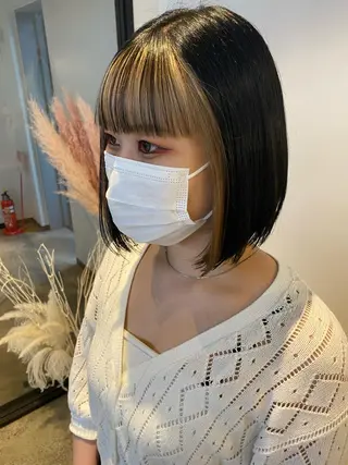 ショート カラー 🌼ハイライト透明感 🌼maiのヘアスタイル