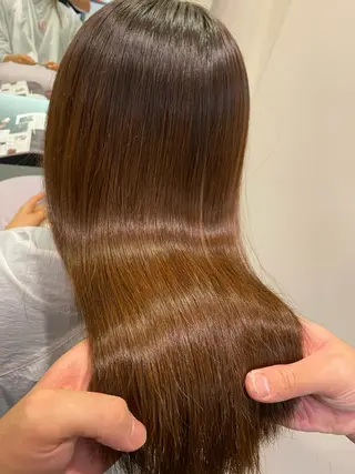 セミロング 美髪ヘア 藤田友輝のヘアスタイル