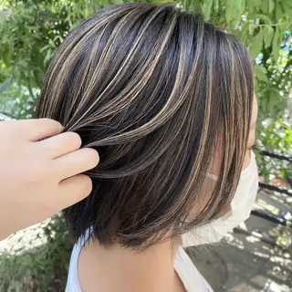 ショート カラー マンツーマン女性 美容師 奏のヘアスタイル