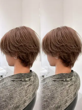 ショート カラー 後ろ姿まで盛れる艶髪 🫧渋谷Masakiのヘアスタイル