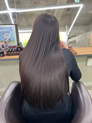 ミディアム カラー パーマ ヘアアレンジ 【全席個室サロン】 NUMBER 天王寺のヘアスタイル