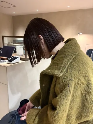 ショート パーマ ボブ/ヘアセット 結婚式卒業式アレンジのヘアスタイル