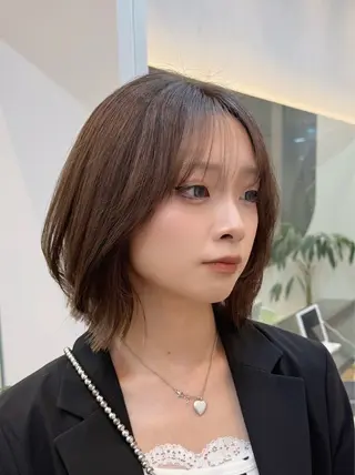 ショート レイヤー/艶髪/ボブ /くびれ/伊藤　勇司のヘアスタイル
