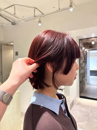 ショート カラー SHEA /縮毛矯正 イソダハルカのヘアスタイル