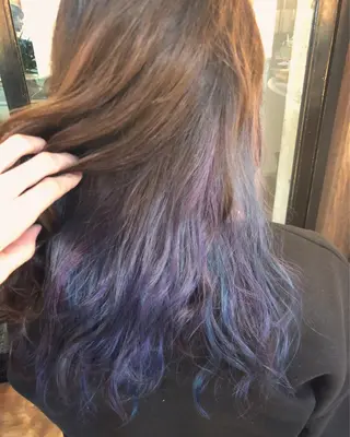 セミロング カラー 原宿サロン代表 デザインカラー伊藤卓のヘアスタイル