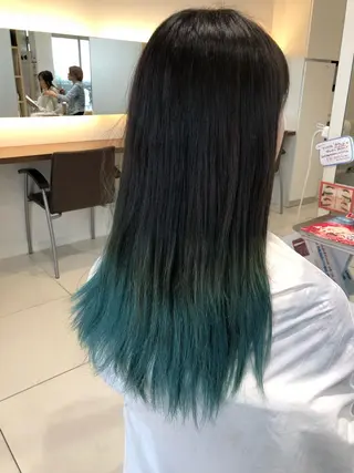 ロング 福元 保雄のヘアスタイル