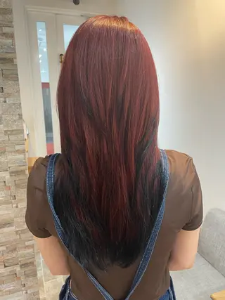 ロング カラー YUI/ ブリーチカラー🌷のヘアスタイル
