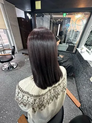 ロング カラー パーマ 髪質改善⭐️縮毛矯正 中野⭐️Rinaのヘアスタイル