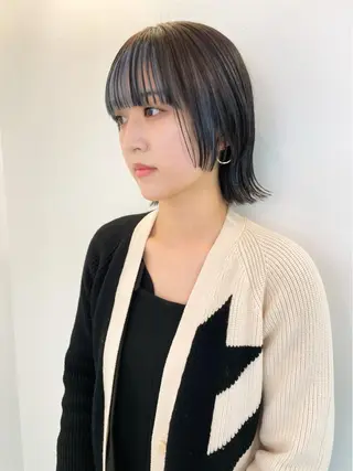 ミディアム カラー パーマ 💖美髪矯正💖 辻未侑のヘアスタイル
