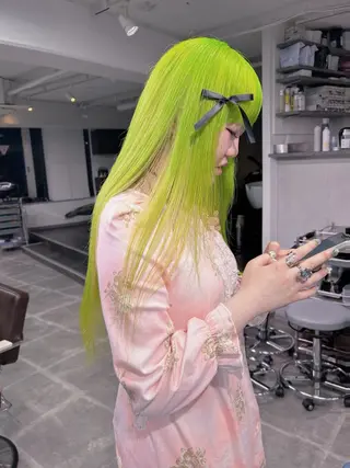ロング カラー カットモデル大募集 IDE AYANEのヘアスタイル