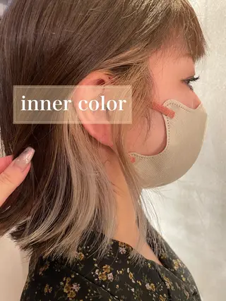 ミディアム 🍒serika 暖色カラー 🍒のヘアスタイル