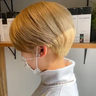 ショート カラー 髪質改善&透明感 ⭐️高本裕基のヘアスタイル