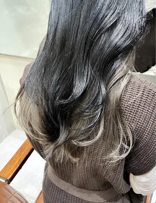 ロング カラー 透明感カラー×小 顔レイヤー♡ヒデさんのヘアスタイル