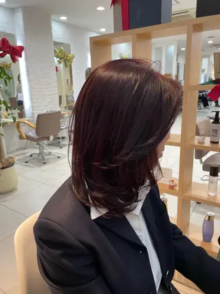 ミディアム 🧸SAKI🎀 韓国レイヤーのヘアスタイル