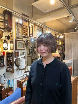 ショート パーマ トレンドパーマ☝️ 🌱ショート/緒方椋のヘアスタイル