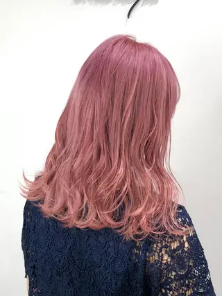 ミディアム カラー 🌙HIZUKI🌙 ハイトーン 艶髪のヘアスタイル