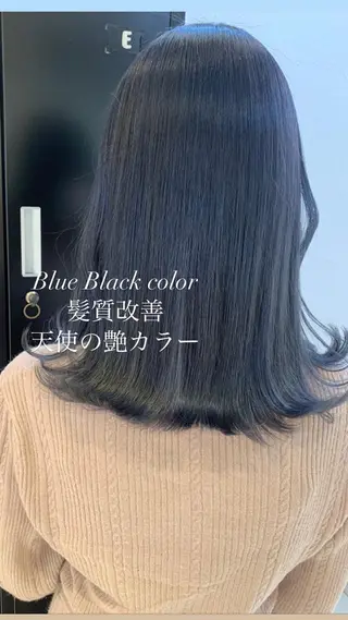 ミディアム カラー 似合わせカラー/艶 髪質改善/ヨシザキのヘアスタイル