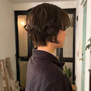 ショート ミユウ/ 暖色/ベージュのヘアスタイル