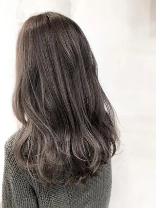 セミロング カラー パーマ ヘアアレンジ ブリーチカラー🔥 パーマ【佐々木凌平】のヘアスタイル