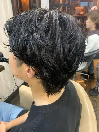 パーマ メンズ 韓国風艶髪✨ 高松静香☑️のヘアスタイル