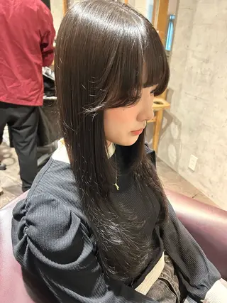 セミロング カラー パーソナルカラー 診断🍀マリンのヘアスタイル