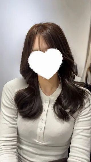 ミディアム 韓国ヘア/透明感 カラー/YUSEIのヘアスタイル