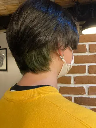 メンズ ✨色持ちの良い艶 カラー✨蟹江真世のヘアスタイル