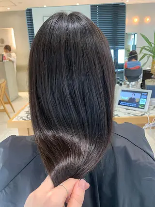 ロング ラベンダー/レイヤー スタイル🤎mamiのヘアスタイル