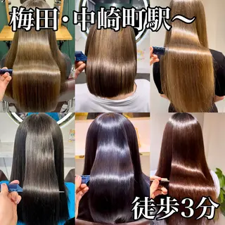 ロング カラー パーマ 髪質改善･縮毛矯正 特化･ユウシンのヘアスタイル