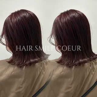 ミディアム カラー COEUR🧡 山下　優花のヘアスタイル