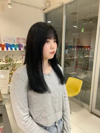ロング カラー 浅野 匠のヘアスタイル