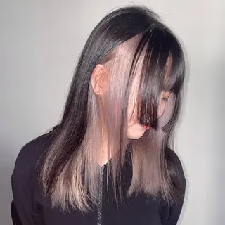 ミディアム カラー 💝ブリーチ ショート/れい💝のヘアスタイル