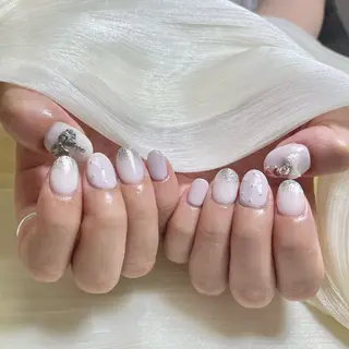 ネイル By moonネイル 🌷ワンホン/韓国風のネイルデザイン